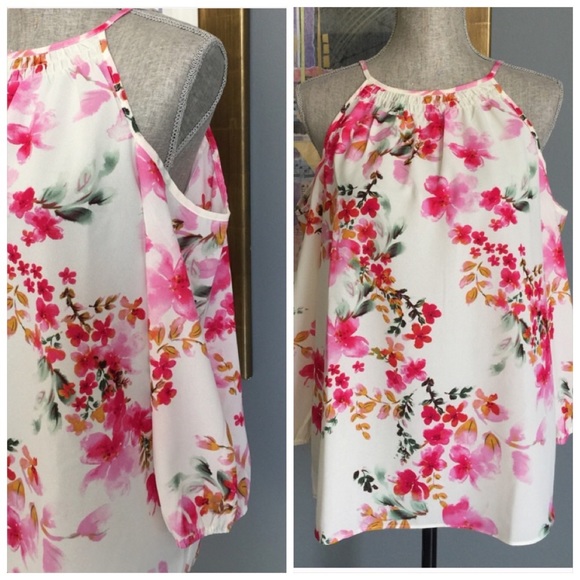 Sanctuary Smocked Cold Shoulder Top - Picture 2 of 4